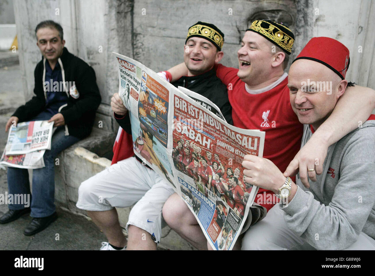 Football - Ligue des Champions - Final - AC Milan v Liverpool - Istanbul Banque D'Images