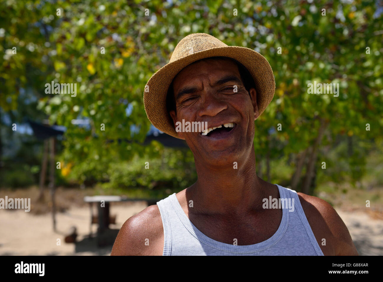 L'Île Maurice, l'île aux bénitiers, baie du tamarin, Ile Maurice Banque D'Images