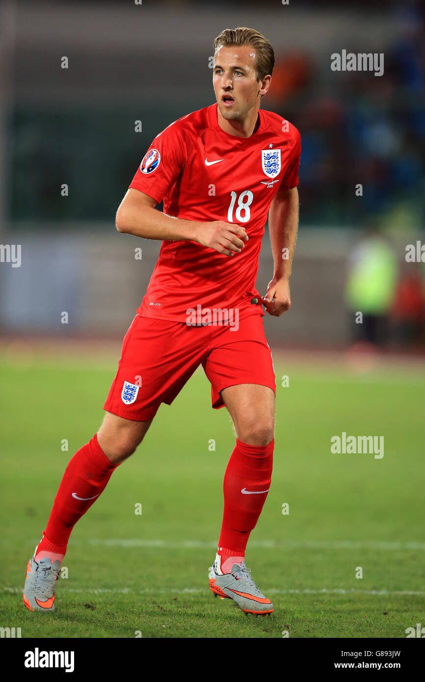 Football - UEFA Euro 2016 - qualification - Groupe E - Saint-Marin / Angleterre - Stadio Olimpico di Serravalle. Harry Kane, Angleterre Banque D'Images