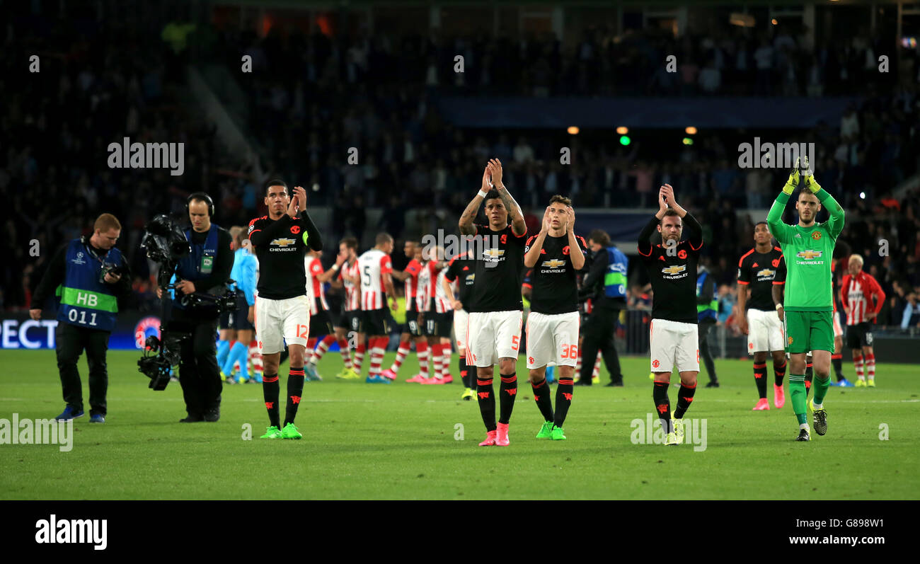 Football - Ligue des Champions - Groupe B - PSV Eindhoven v Manchester United - Philips Stadion Banque D'Images