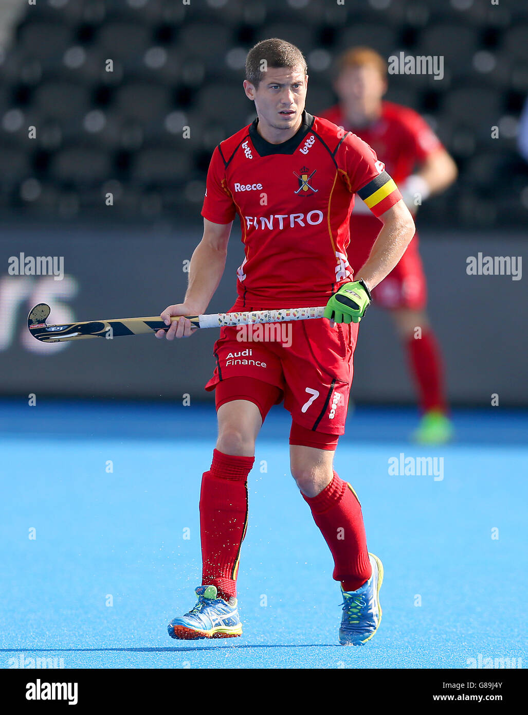 2015 Euro Hockey Unibet championnats de hockey - Bassin C - Belgique / Russie - Lee Valley Hockey et Tennis Center Banque D'Images