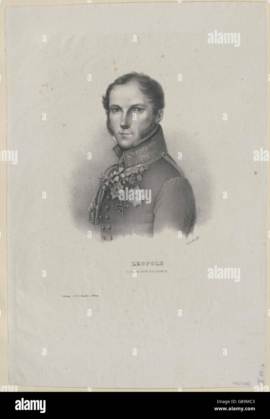 Léopold I., König der Belgier Banque D'Images