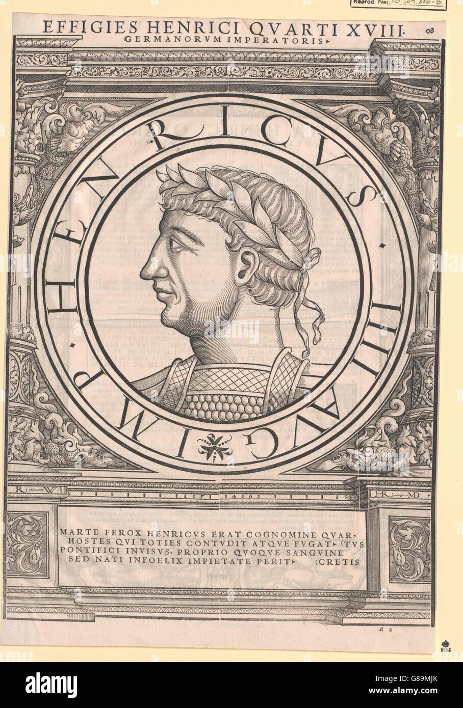 Heinrich IV., römisch-Deutscher Kaiser Banque D'Images