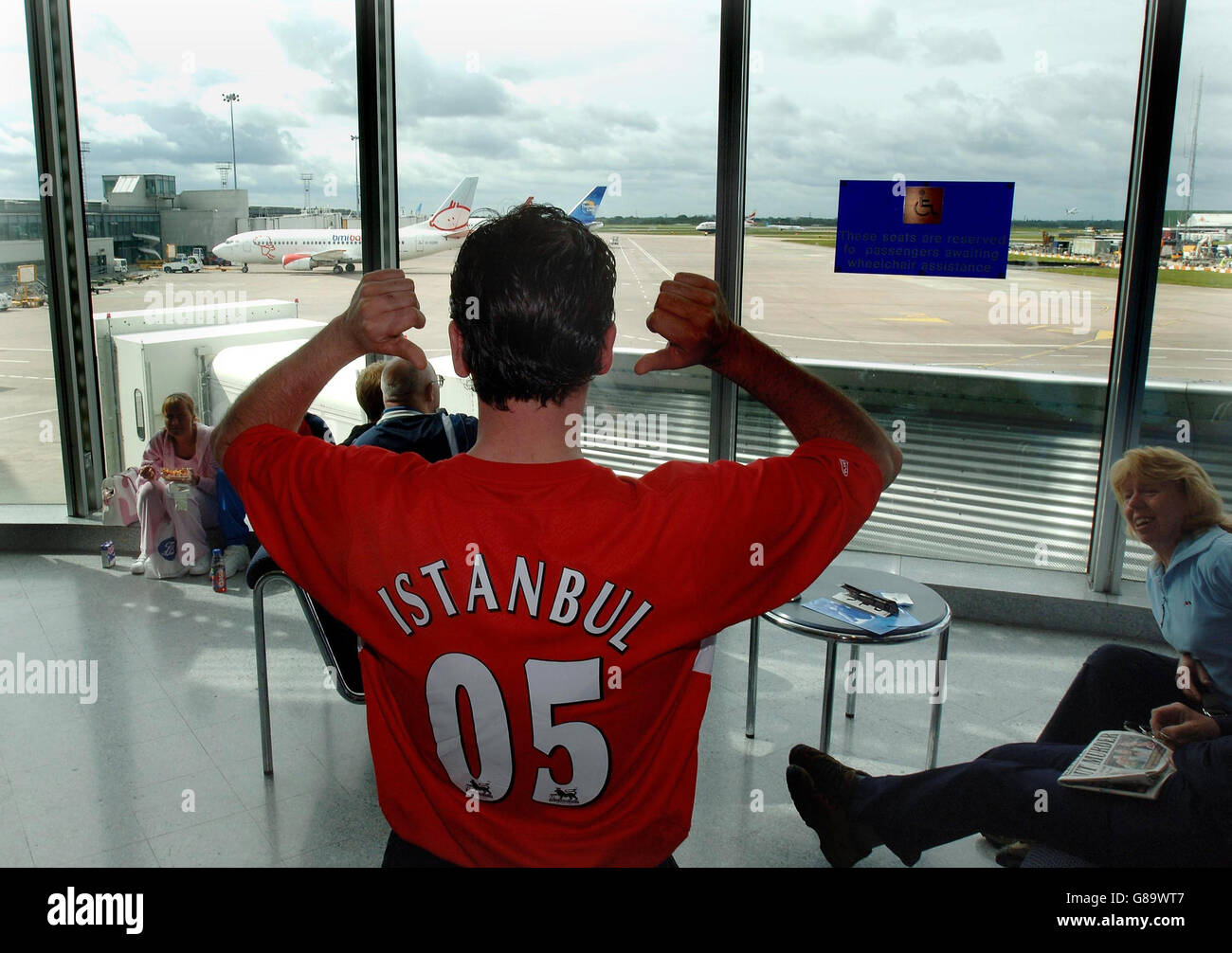 Football - Ligue des Champions - Final - AC Milan v Liverpool - Manchester Airport Banque D'Images