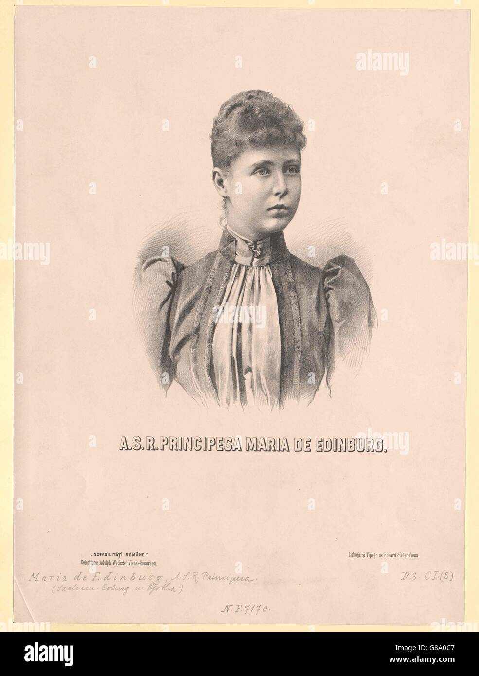 Maria, Prinzessin von Sachsen-Coburg-Gotha Banque D'Images