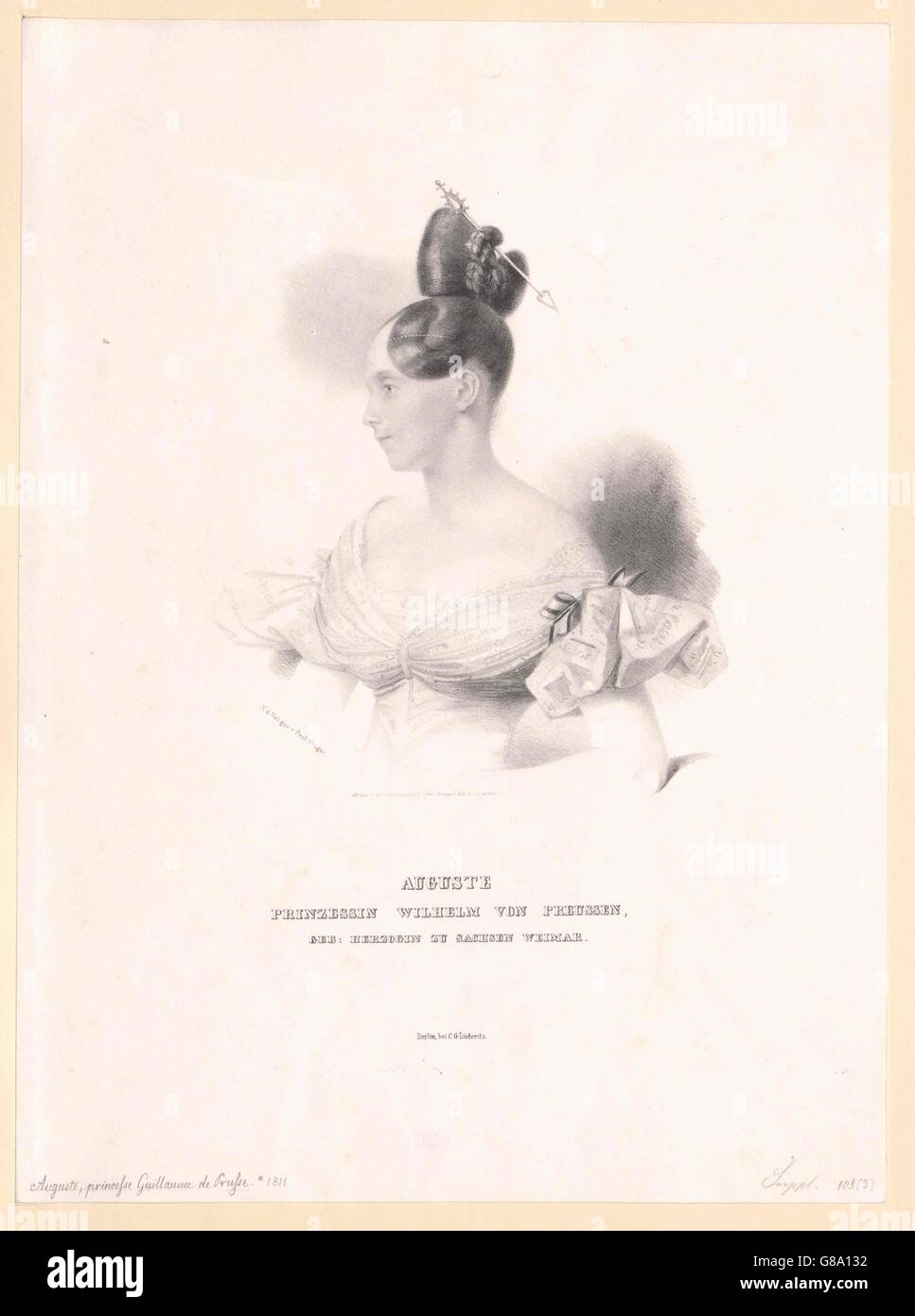 Augusta, Prinzessin von Sachsen-Weimar-Eisenach Banque D'Images