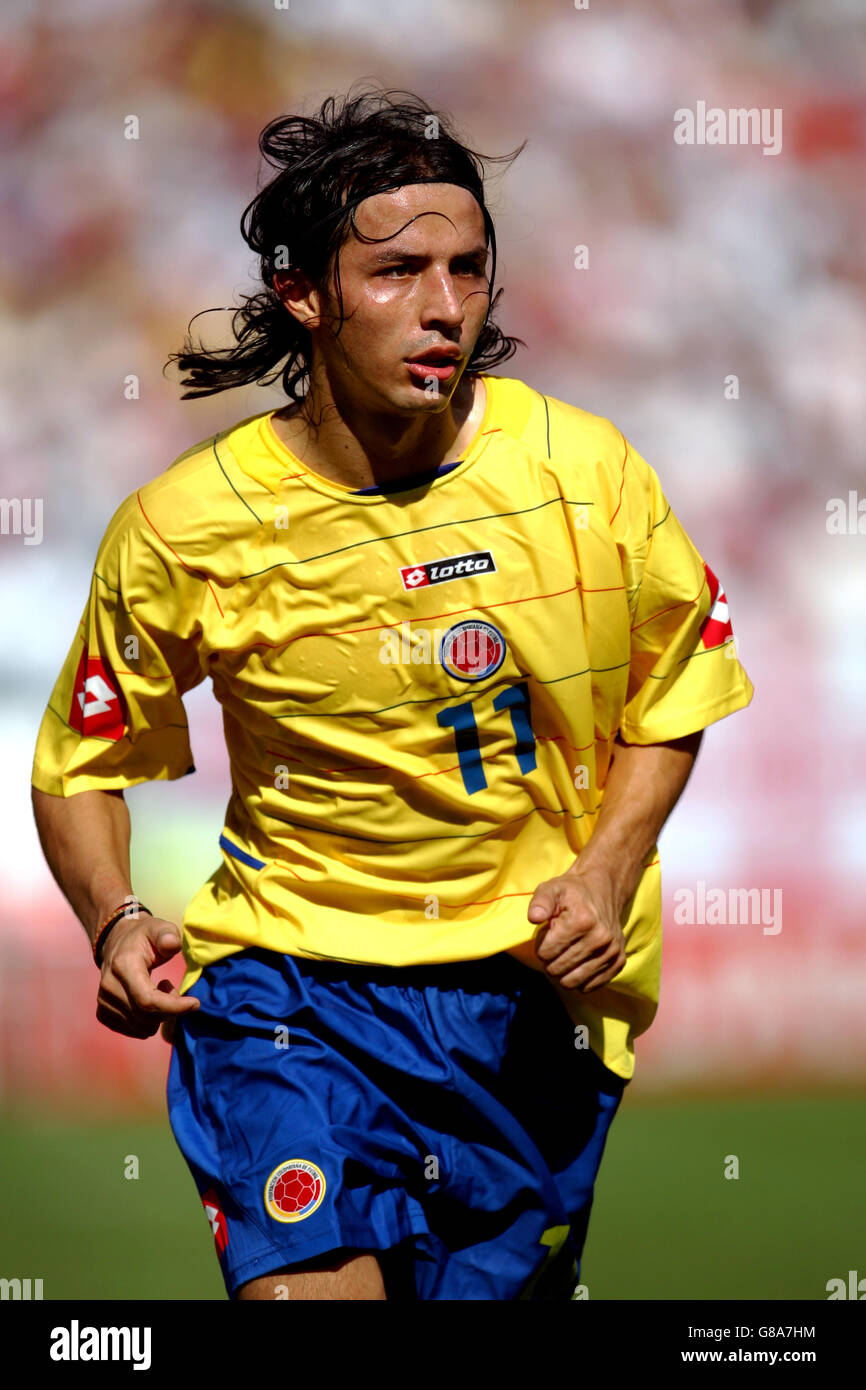 Football - International friendly - Colombie / Angleterre - Giants Stadium.Elkin Soto, Colombie Banque D'Images
