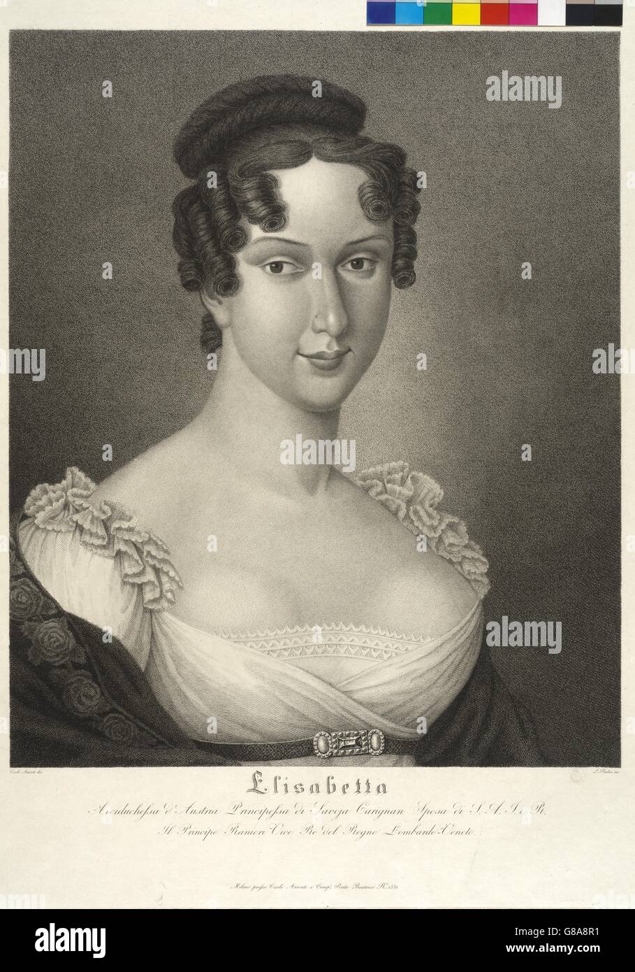 Elisabeth, Prinzessin von Savoyen-Carignan Banque D'Images