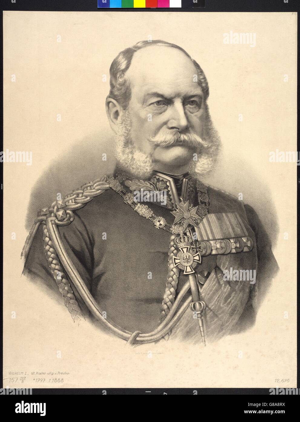 Wilhelm I., Deutscher Kaiser Banque D'Images