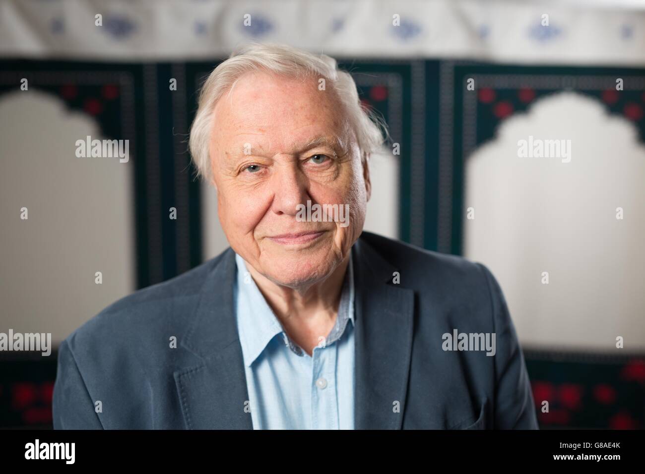 Sir David Attenborough lance le festival radio Times au Green au Hampton court Palace avec un événement spécial mettant en vedette Sir David Attenborough qui prend maintenant sa place dans le premier Hall of Fame du radio Times, où il parle de ses 60 ans de diffusion. Banque D'Images