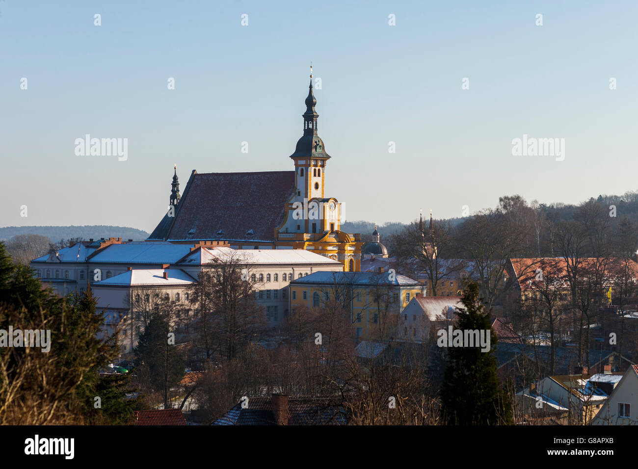 L'église Saint Marien à l'abbaye Neuzelle, Allemagne Banque D'Images
