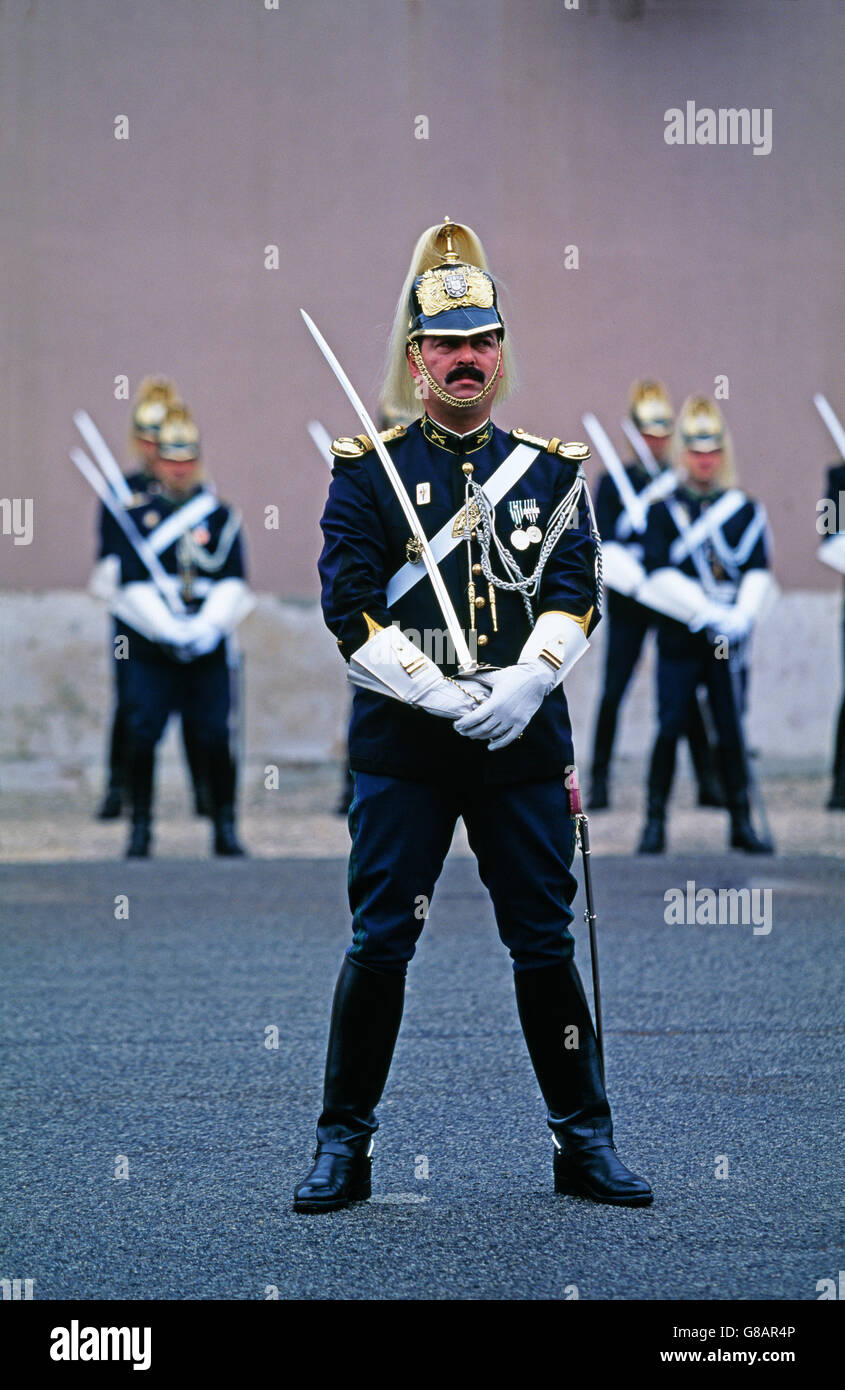 Les soldats de la garde présidentielle. Lisbonne, Portugal Banque D'Images