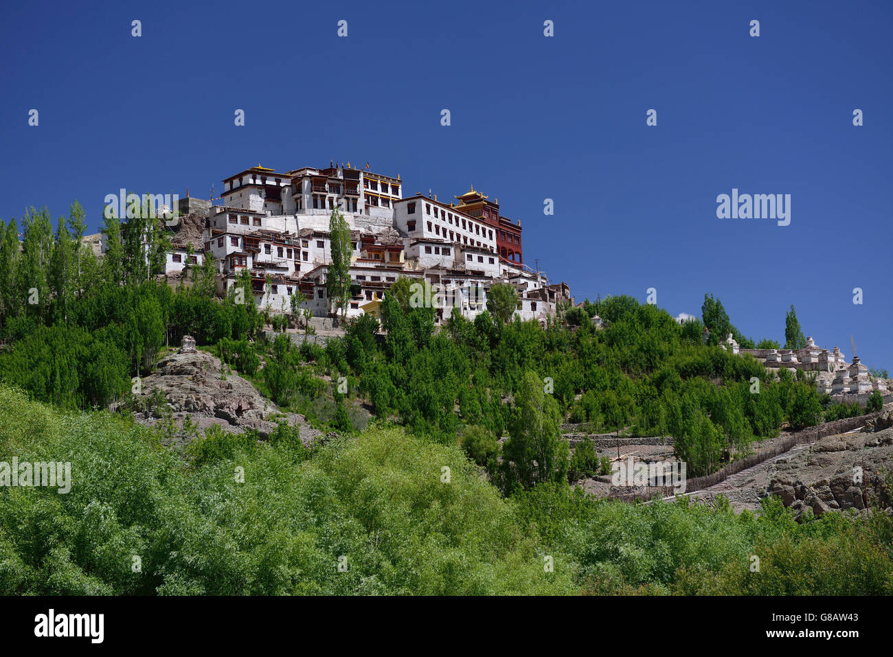 Mâtho Monastery, Ladakh, Inde, le Jammu-et-Kaschmir Banque D'Images