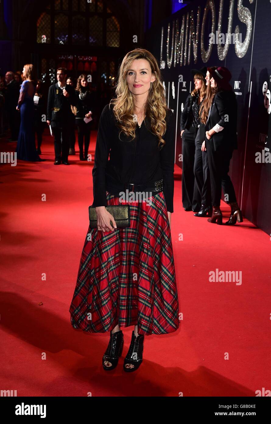 Natascha McElhone participe au dîner de gala lumineux BFI au Guildhall de Londres. Banque D'Images