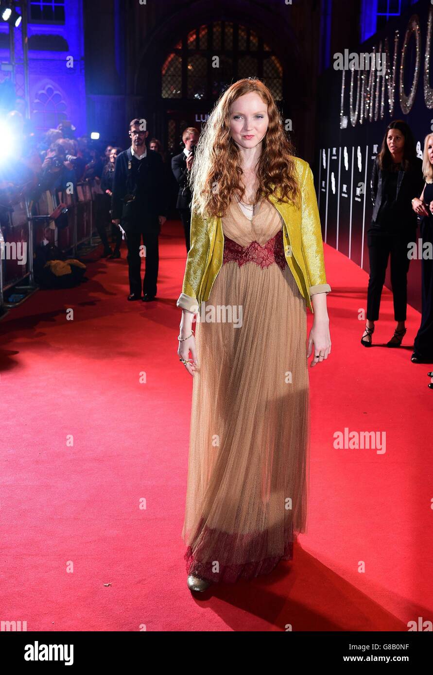 Lily Cole participe au dîner de gala lumineux BFI au Guildhall de Londres. Banque D'Images