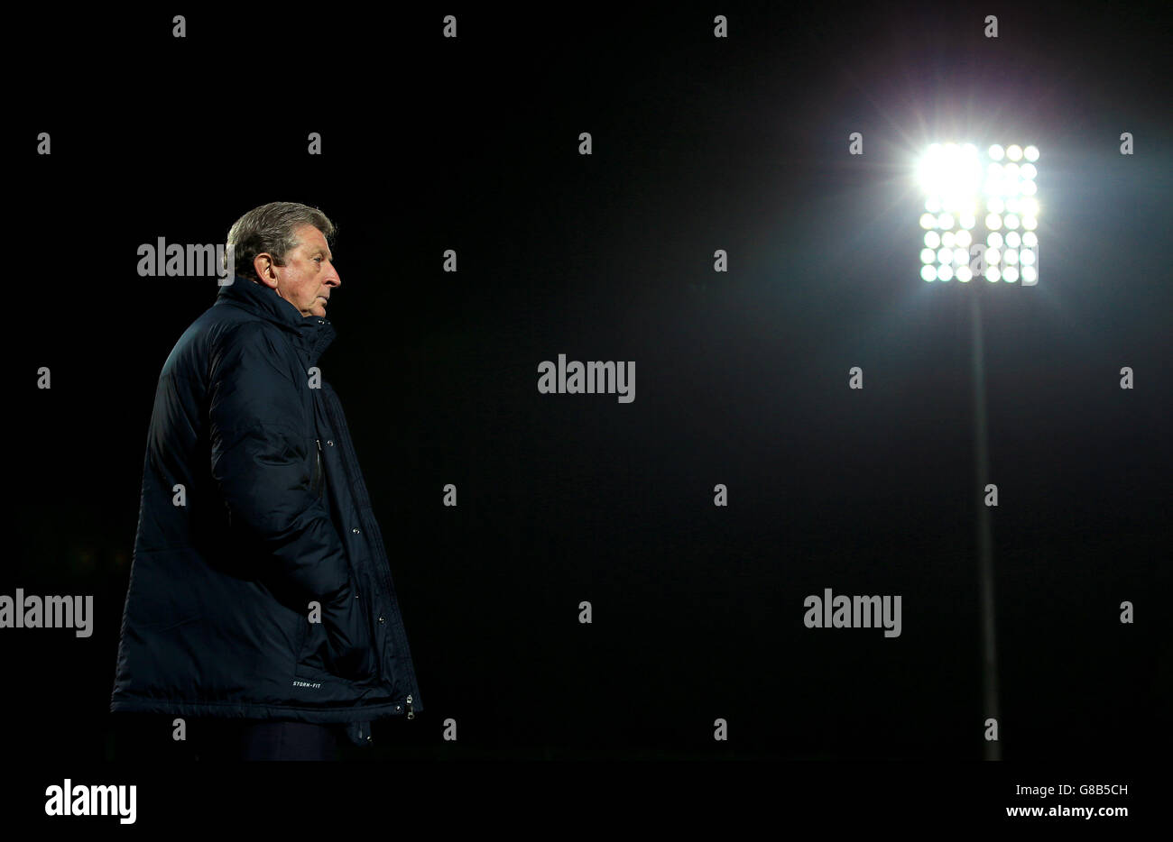 Football - Championnat d'Europe de l'UEFA qualification - Groupe E - Lituanie / Angleterre - Stade LFF.Roy Hodgson, directeur de l'Angleterre, avant le match de qualification du Championnat d'Europe de l'UEFA au stade LFF, Vilnius, Lituanie. Banque D'Images