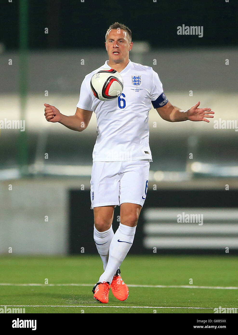 Football - Championnat d'Europe de l'UEFA qualification - Groupe E - Lituanie / Angleterre - Stade LFF. Phil Jagielka d'Angleterre Banque D'Images