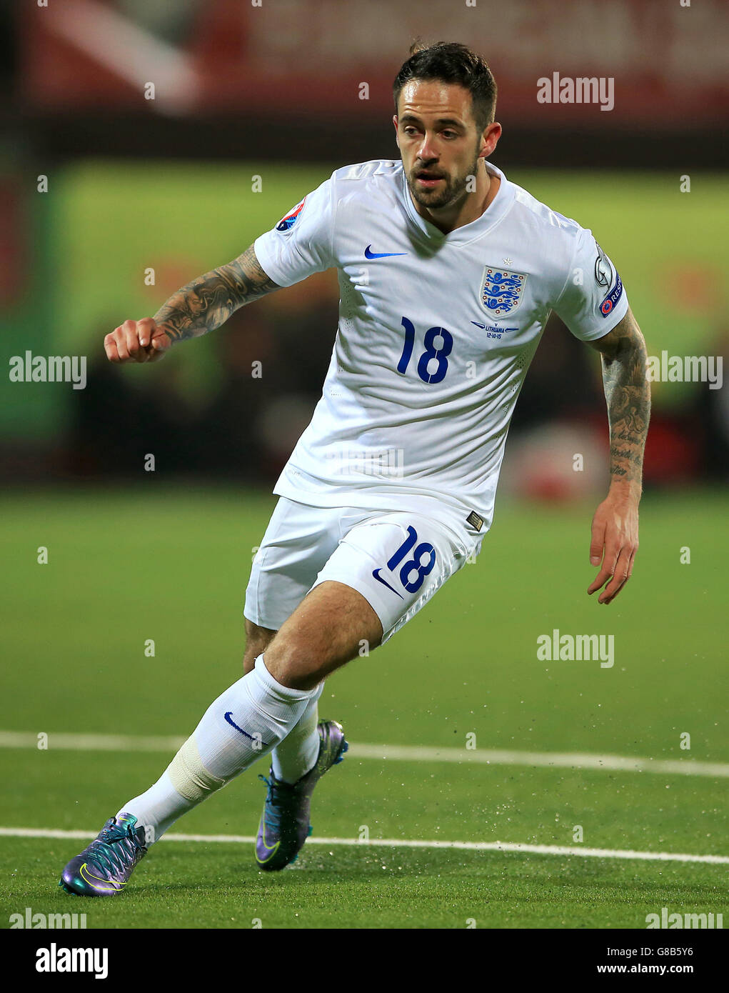 Football - Championnat d'Europe de l'UEFA qualification - Groupe E - Lituanie / Angleterre - Stade LFF. Danny ings d'Angleterre Banque D'Images