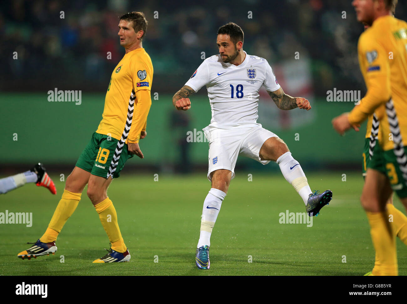 Football - Championnat d'Europe de l'UEFA qualification - Groupe E - Lituanie / Angleterre - Stade LFF. Danny ings d'Angleterre Banque D'Images