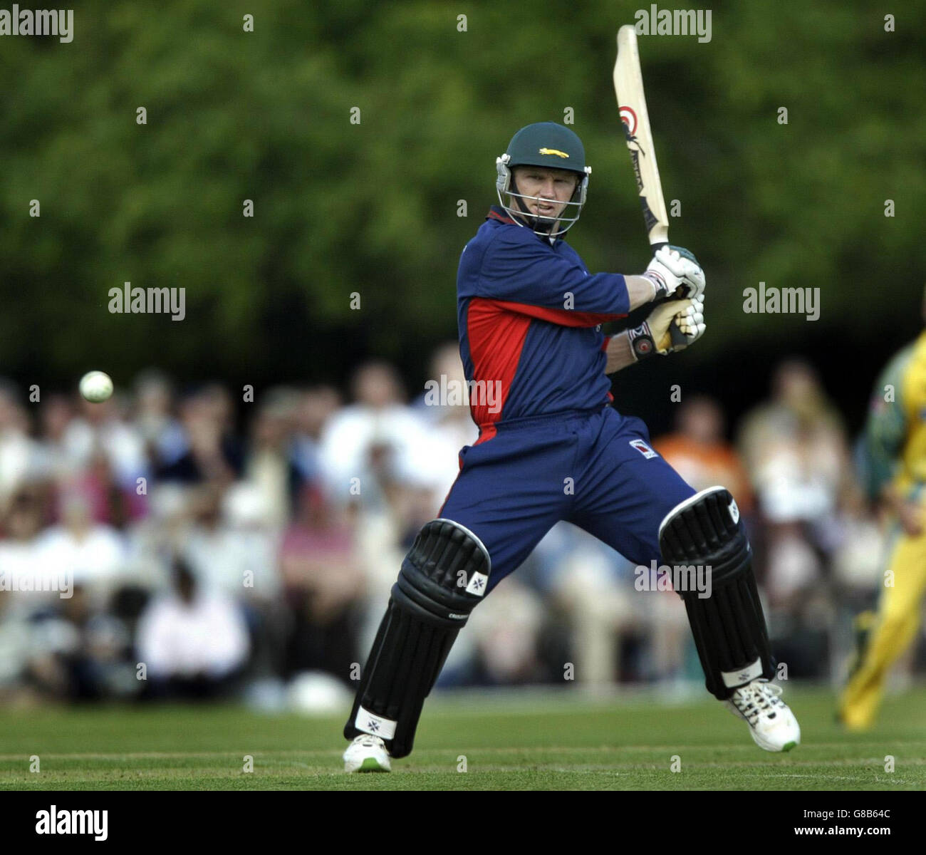 Cricket - PCA Masters XI v Australie - Château d'Arundel. Darren Maddy, batteur de PCA, a obtenu le meilleur score. Banque D'Images