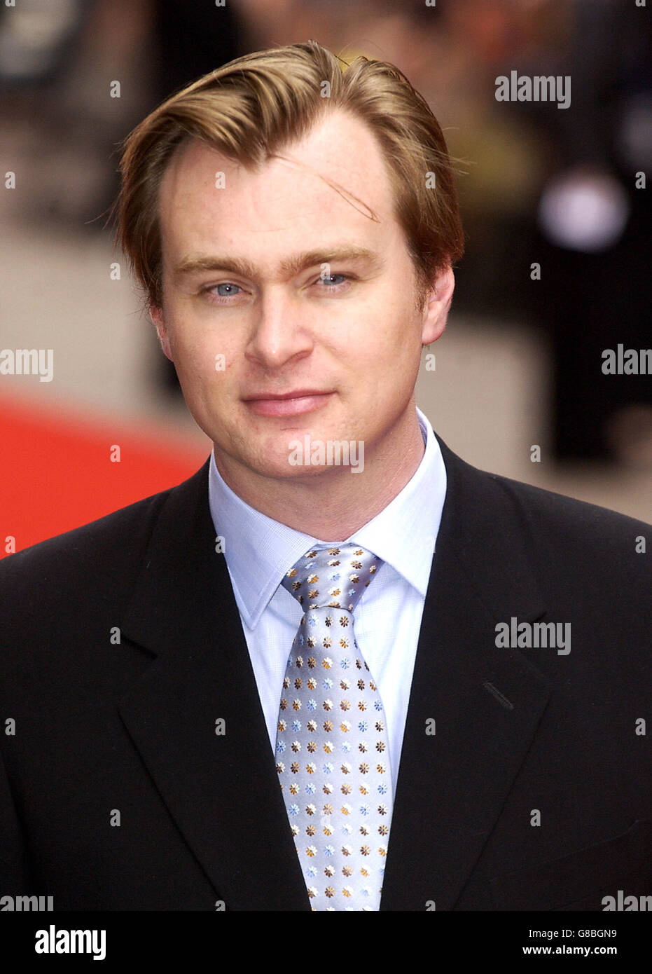 Batman commence la première européenne - Odeon Leicester Square. Directeur du film Christopher Nolan. Banque D'Images