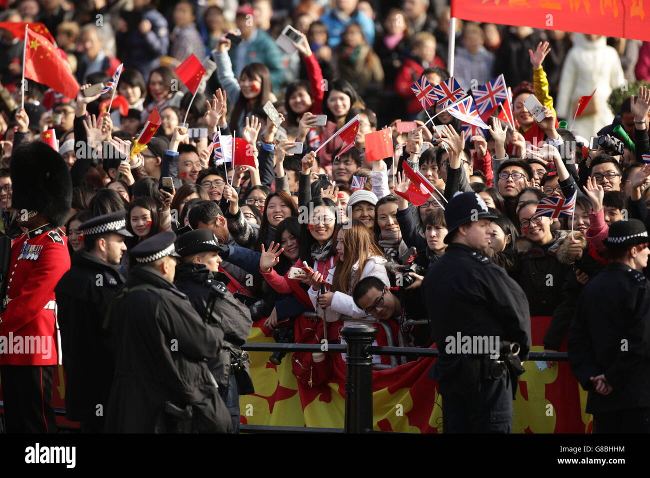 Le président chinois visite d'État - le premier jour Banque D'Images