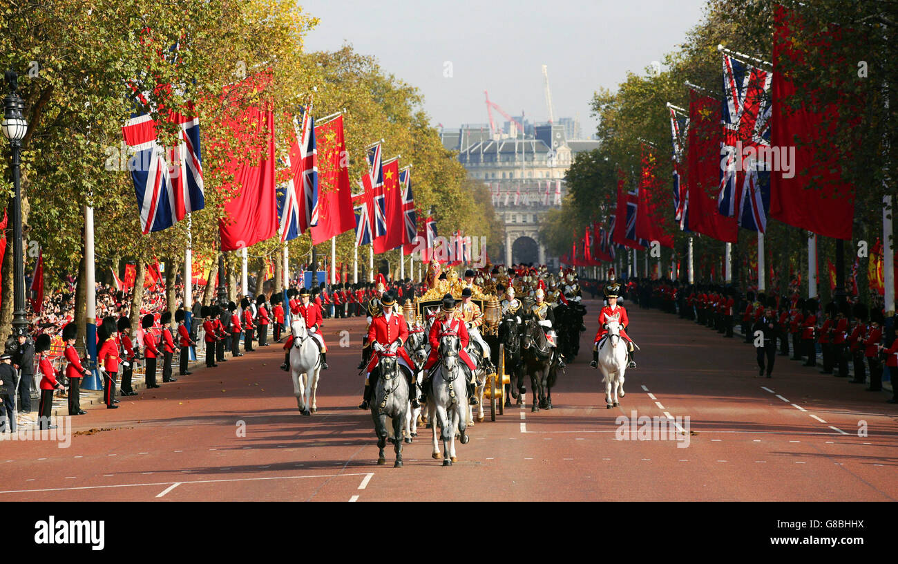 Le président chinois visite d'État - le premier jour Banque D'Images