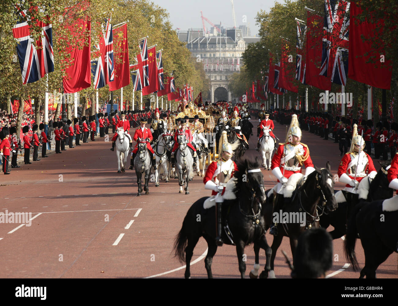 Le président chinois visite d'État - le premier jour Banque D'Images
