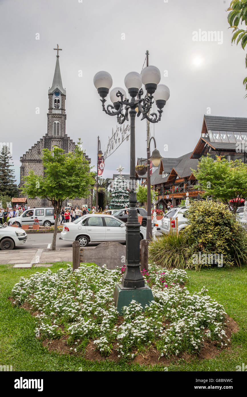 Église São Pedro Gramado Rio Grande do Sul, Brésil Banque D'Images