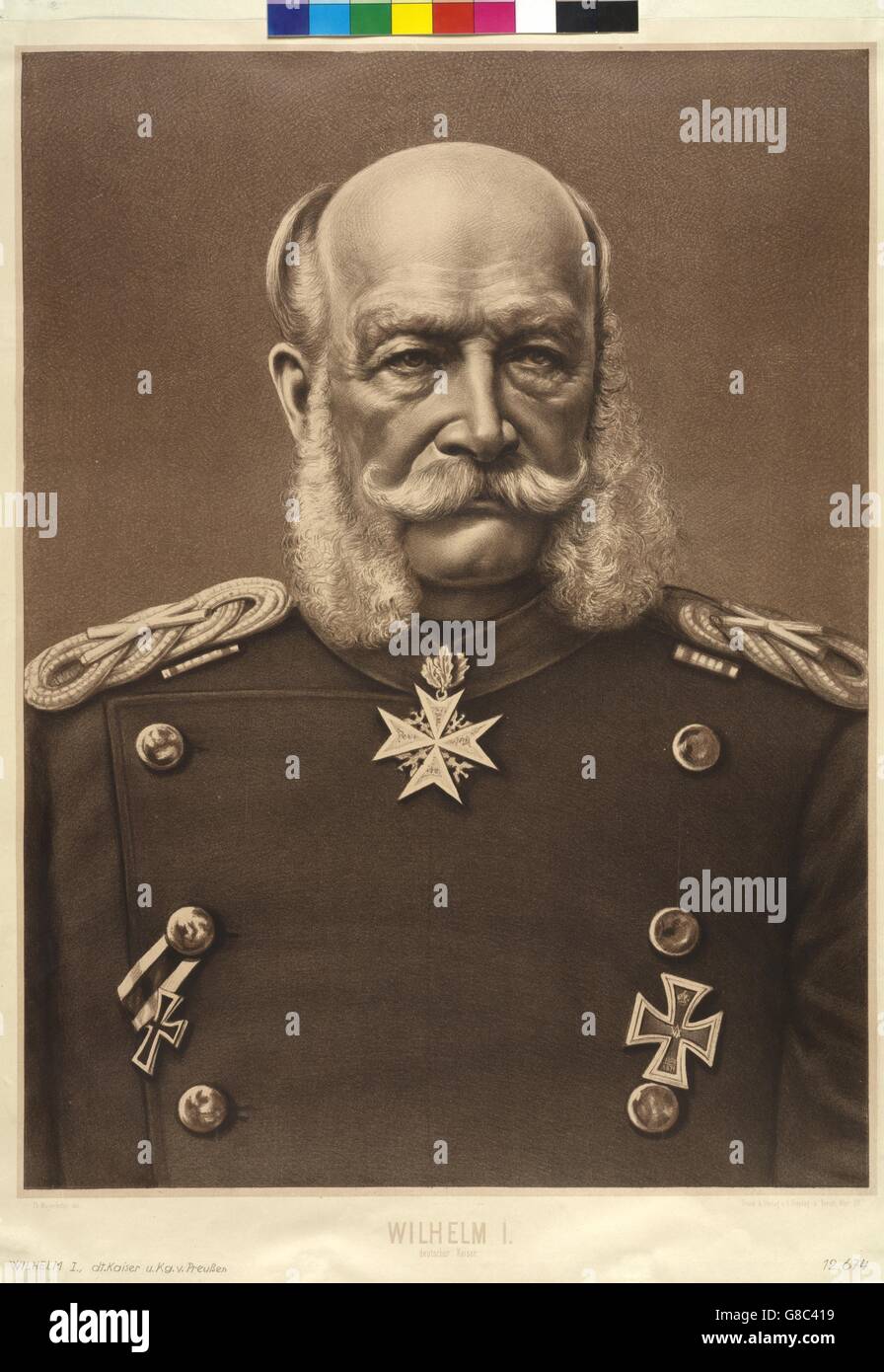 Wilhelm I. Deutscher Kaiser Banque D'Images