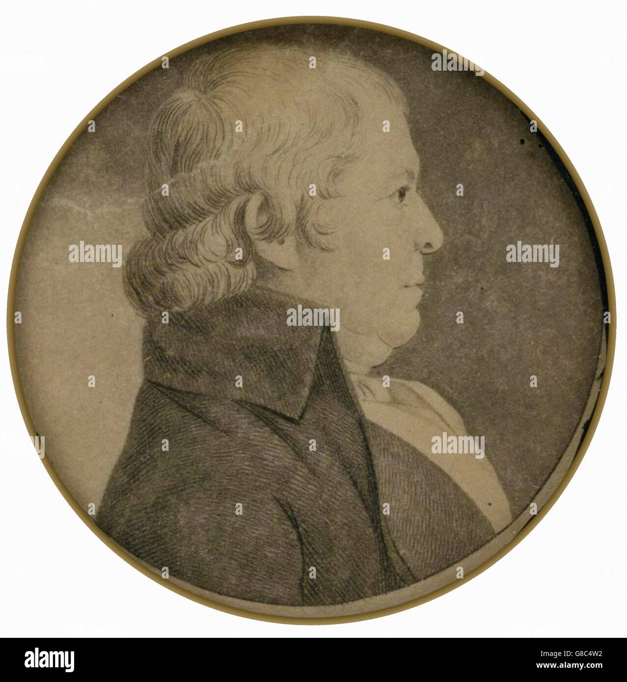 Charles Balthazar Julien Févret de Saint-Mémin - Portrait de Paul Revere, Jr. Banque D'Images