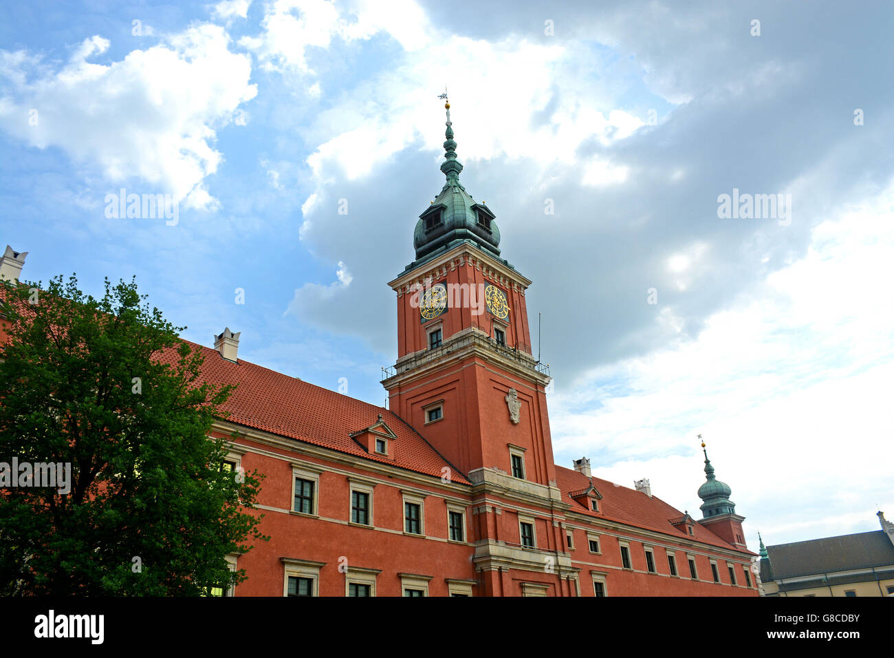Le château royal, la vieille ville, Varsovie, Pologne Banque D'Images