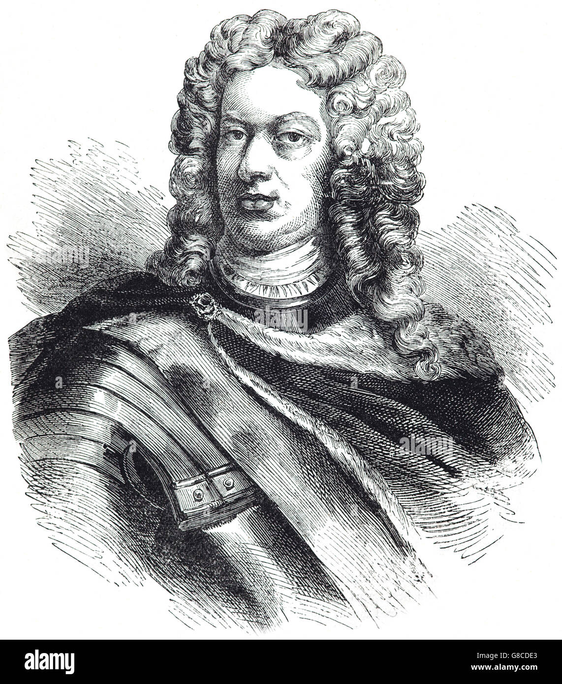 Le général John Churchill, 1er duc de Marlborough, soldat et homme d'anglais dont la carrière s'étend sur le règne de cinq monarques. Il est passé d'un humble page à la cour de la maison de Stuart à avoir obtenu le titre dans la Pairie d'Angleterre par la reine Anne en 1702 Banque D'Images