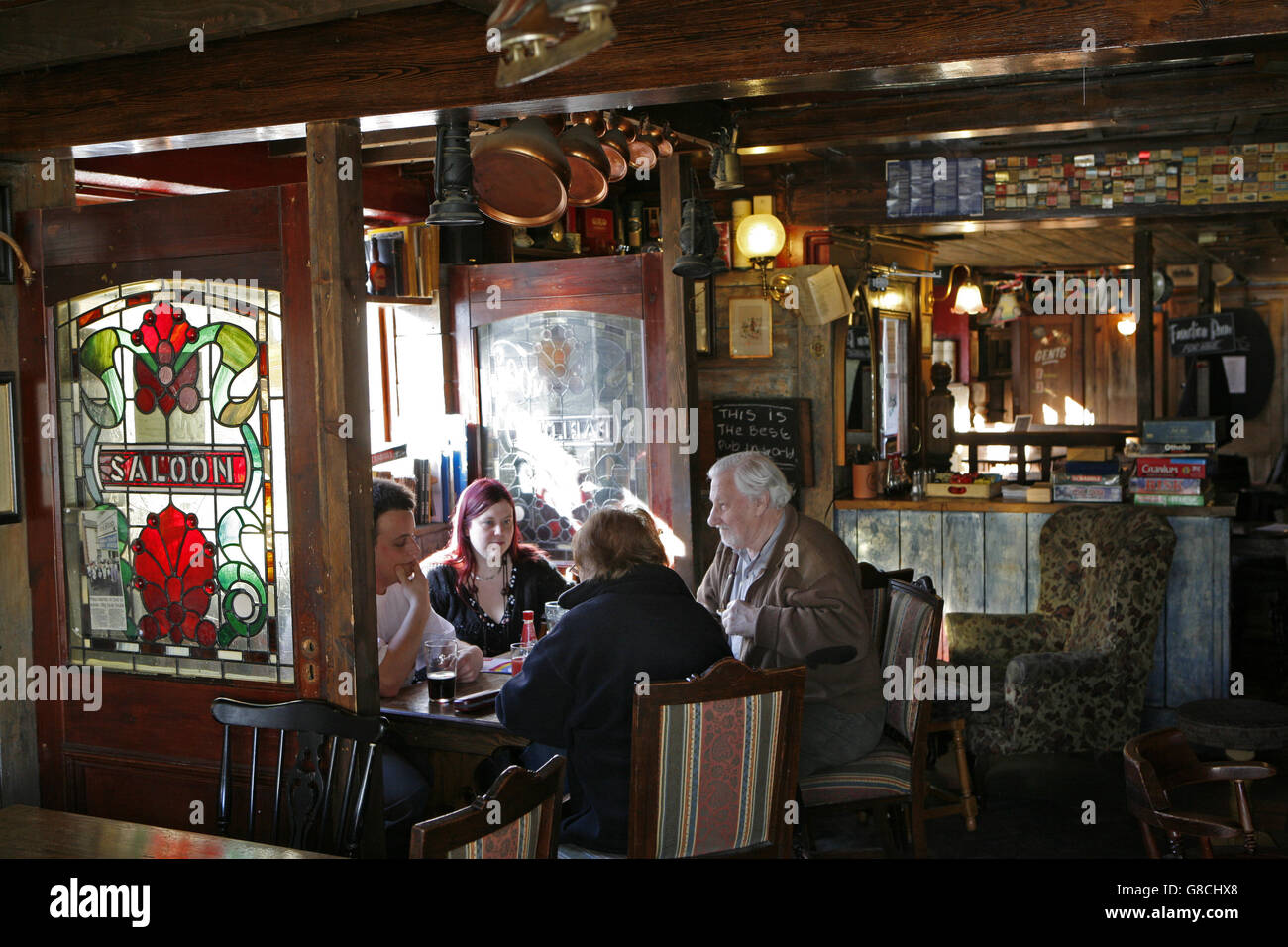 Pubs d'Oxford. L'ancien pub relieurs à Jéricho, un quartier d'Oxford. Banque D'Images