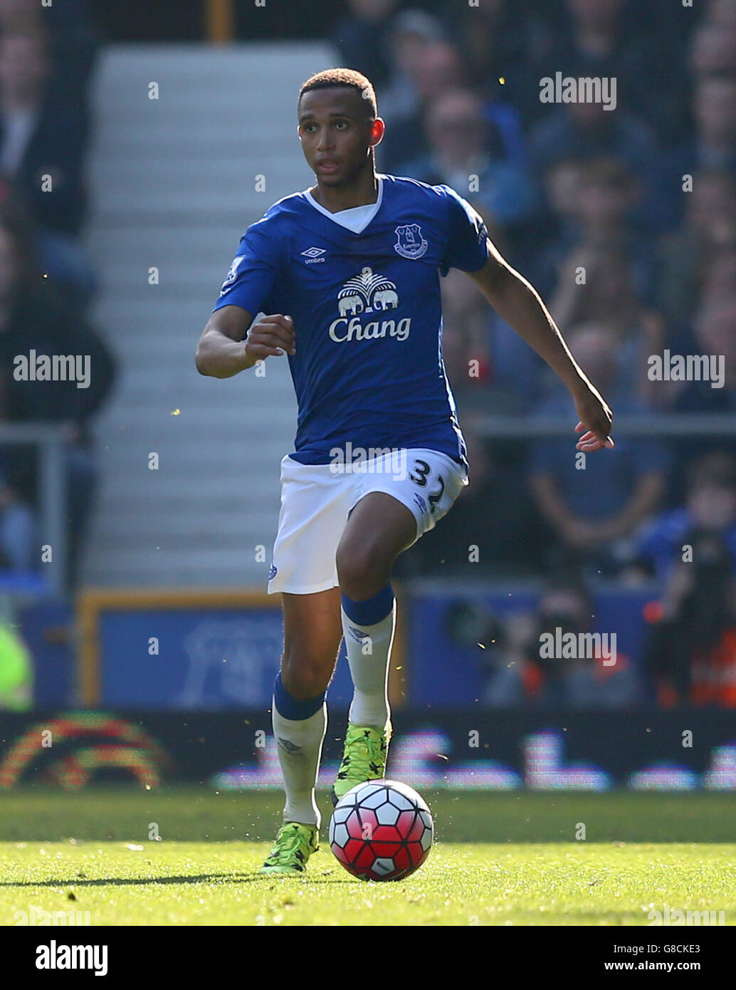 Football - Barclays Premier League - Everton / Liverpool - Goodison Park. Brendan Galloway, Everton Banque D'Images