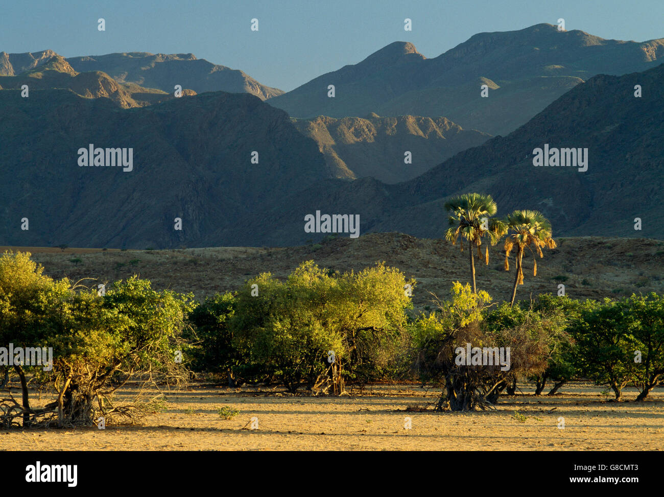 La vallée de Marienfluss, la Namibie. Banque D'Images