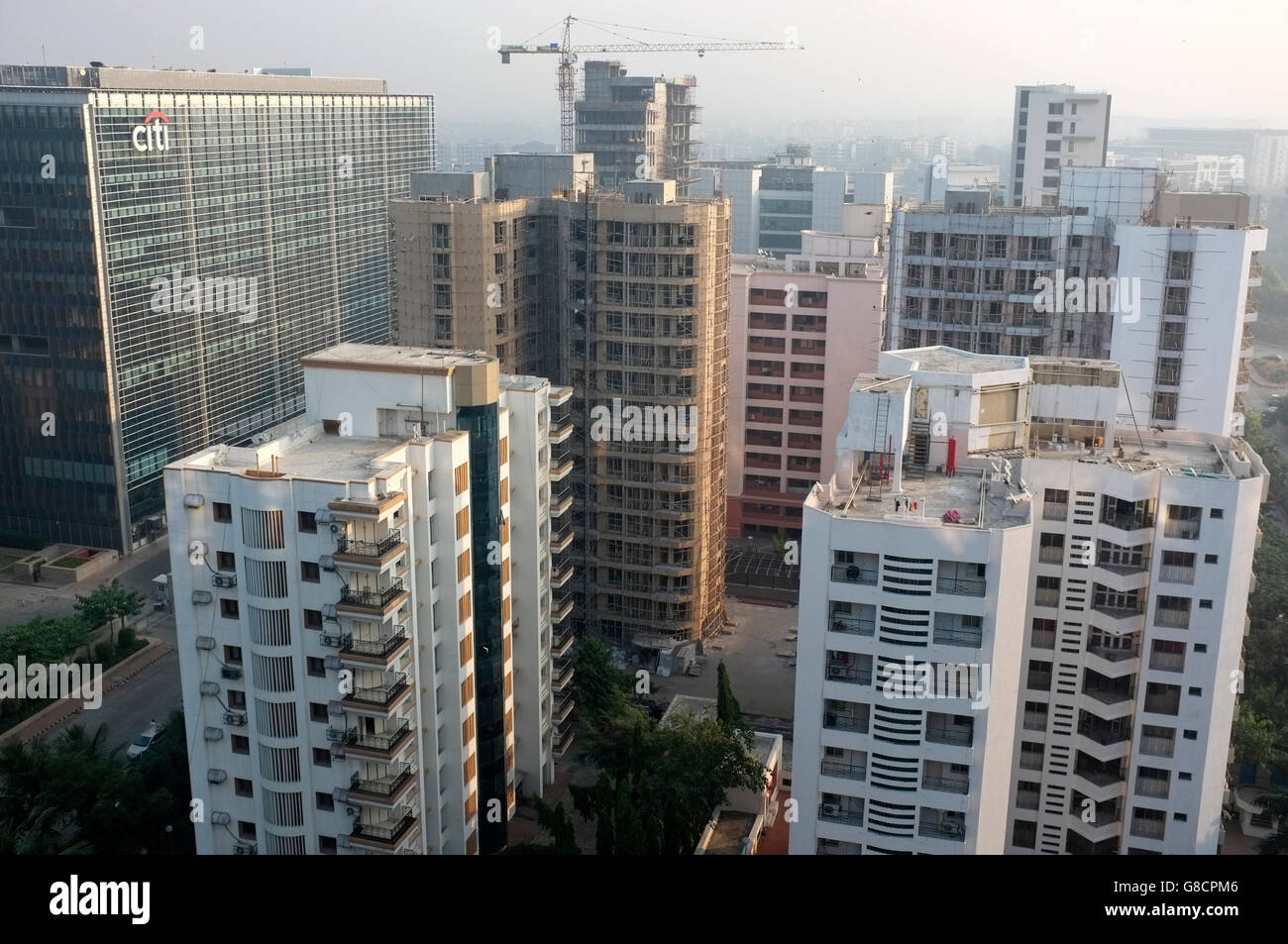 Scène citadine Mumbai, Inde, bandra kurla Complex, BKC Banque D'Images