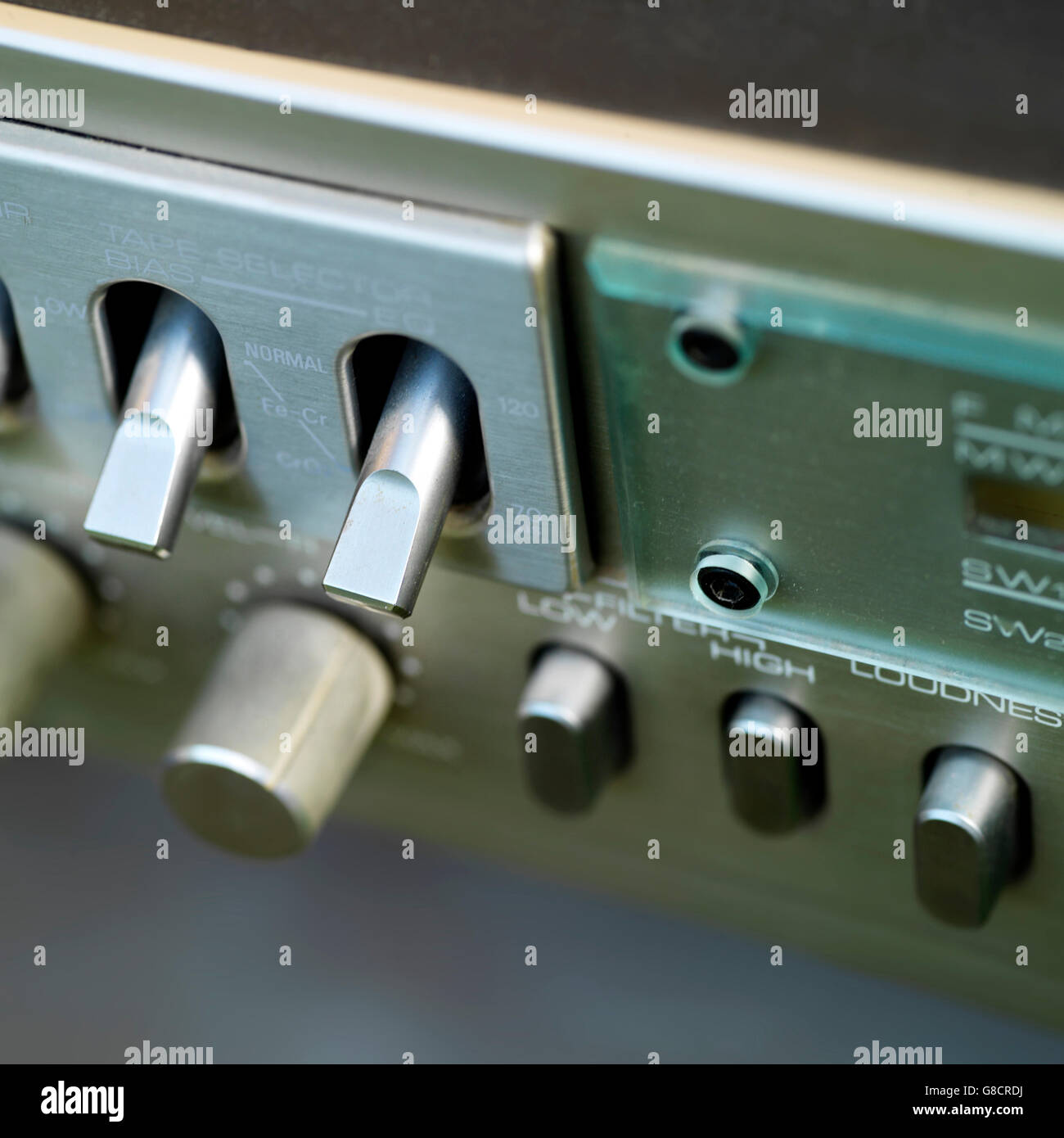 Macro Centre stéréo Banque D'Images