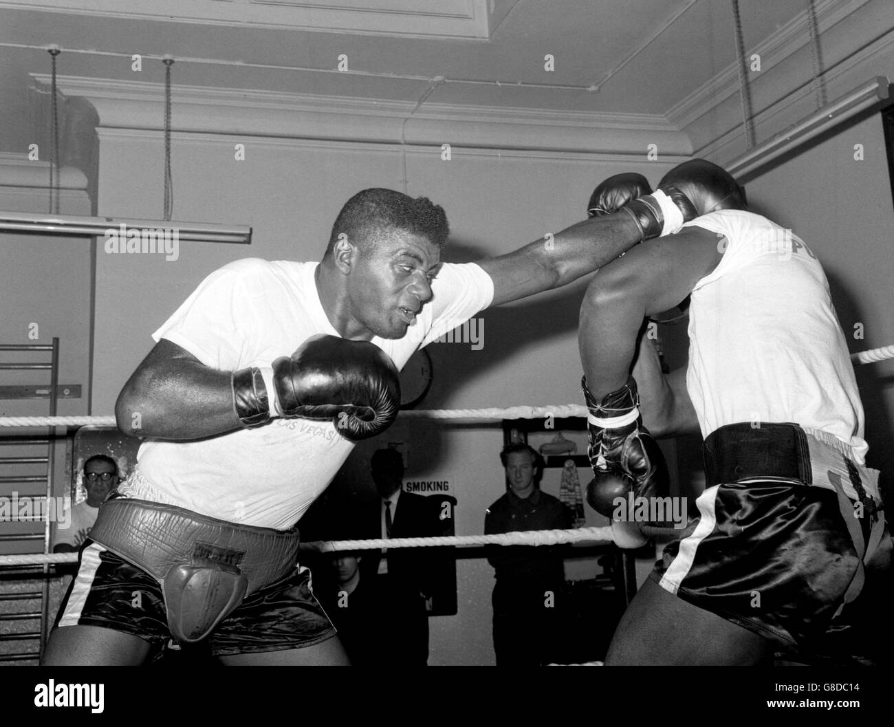 Boxing - Formation - Floyd Patterson - 'l'Art', Londres Banque D'Images