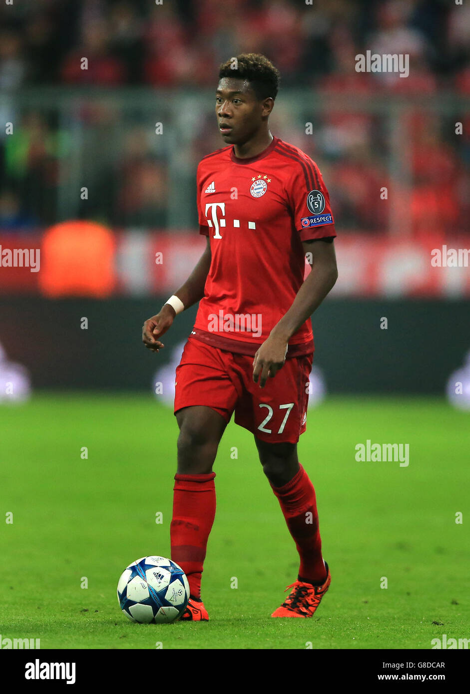 Football - UEFA Champions League - Groupe F - Bayern Munich / Arsenal - Allianz Arena. David Alaba, Bayern Munich Banque D'Images