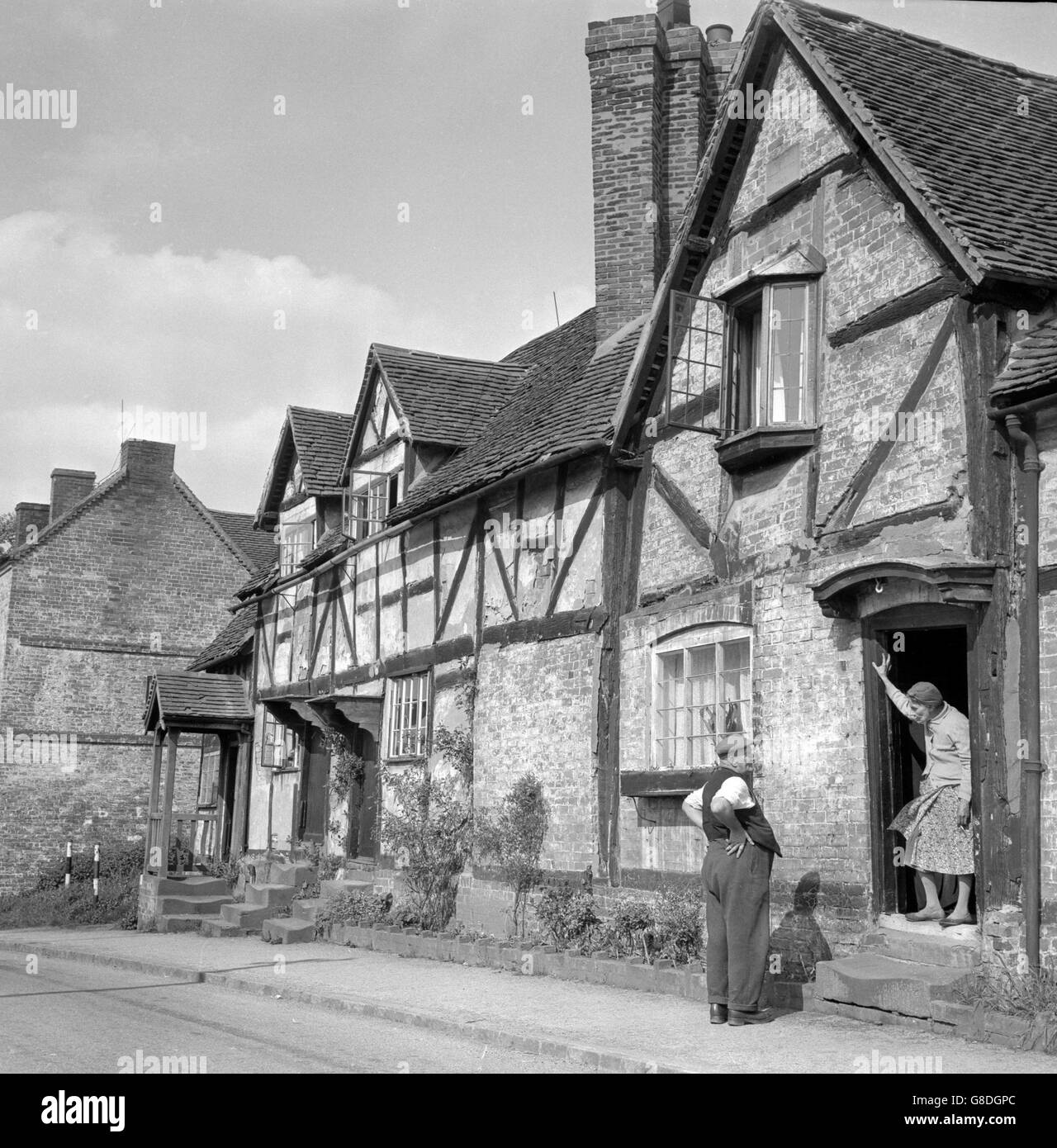 Chaddesley corbett Banque d'images noir et blanc Alamy