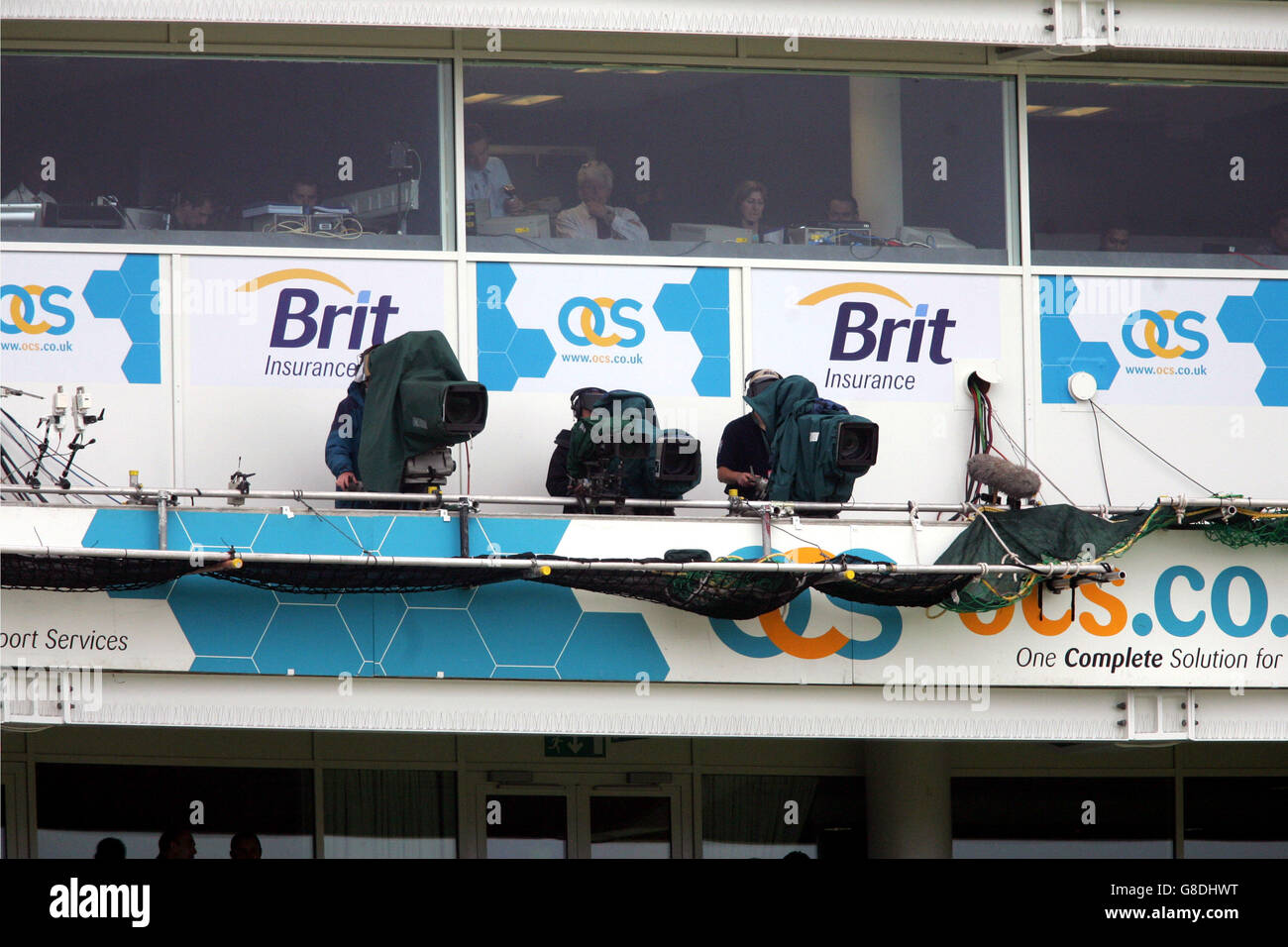 Cricket - la série triangulaire internationale de NatWest - Angleterre / Bangladesh - le Brit Oval. Positions de la caméra TV sur le nouveau support OCS Banque D'Images