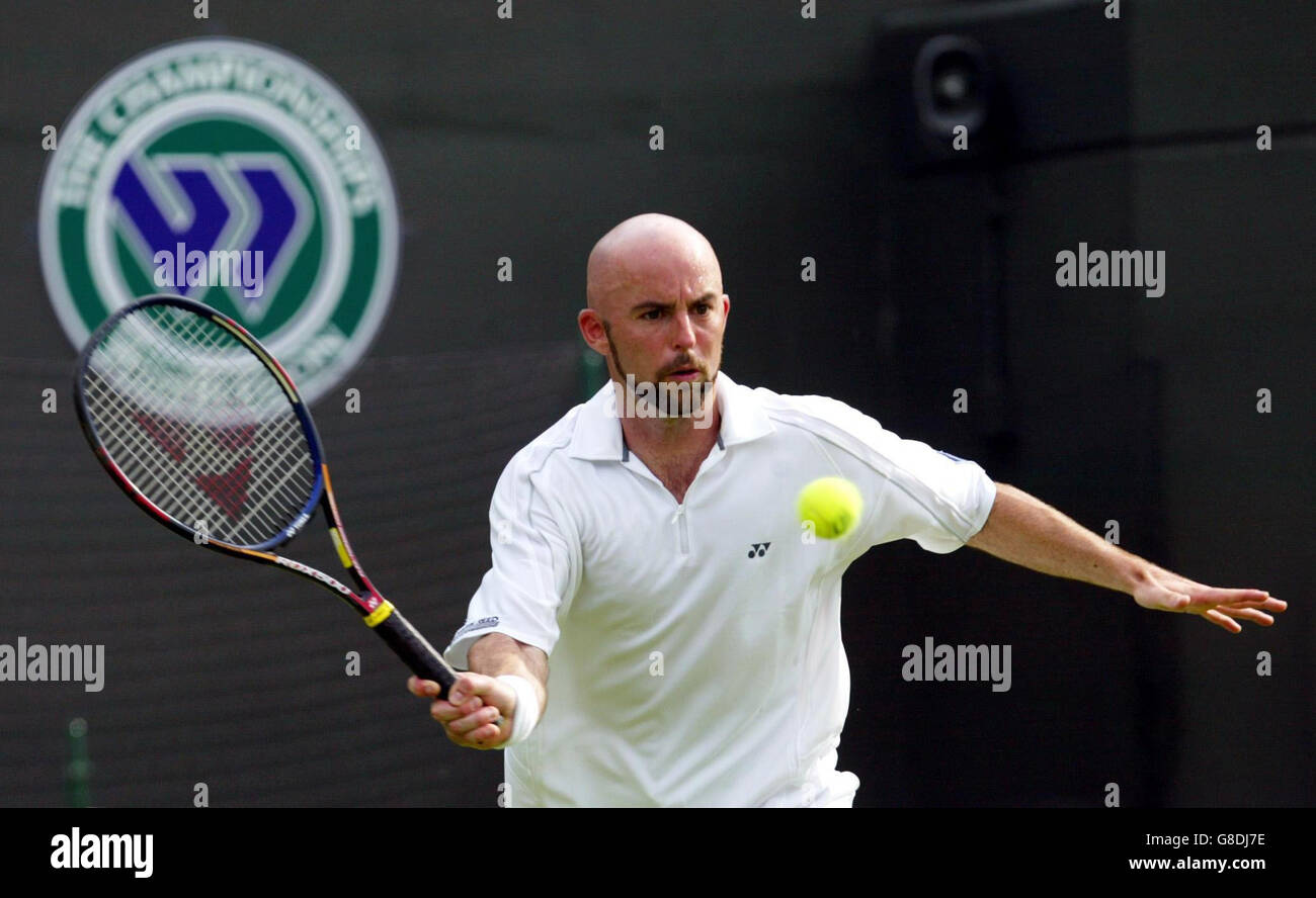 Tennis - Wimbledon 2005 - Premier tour - Jamie Delgado v Juan Carlos Ferrero - All England Club Banque D'Images