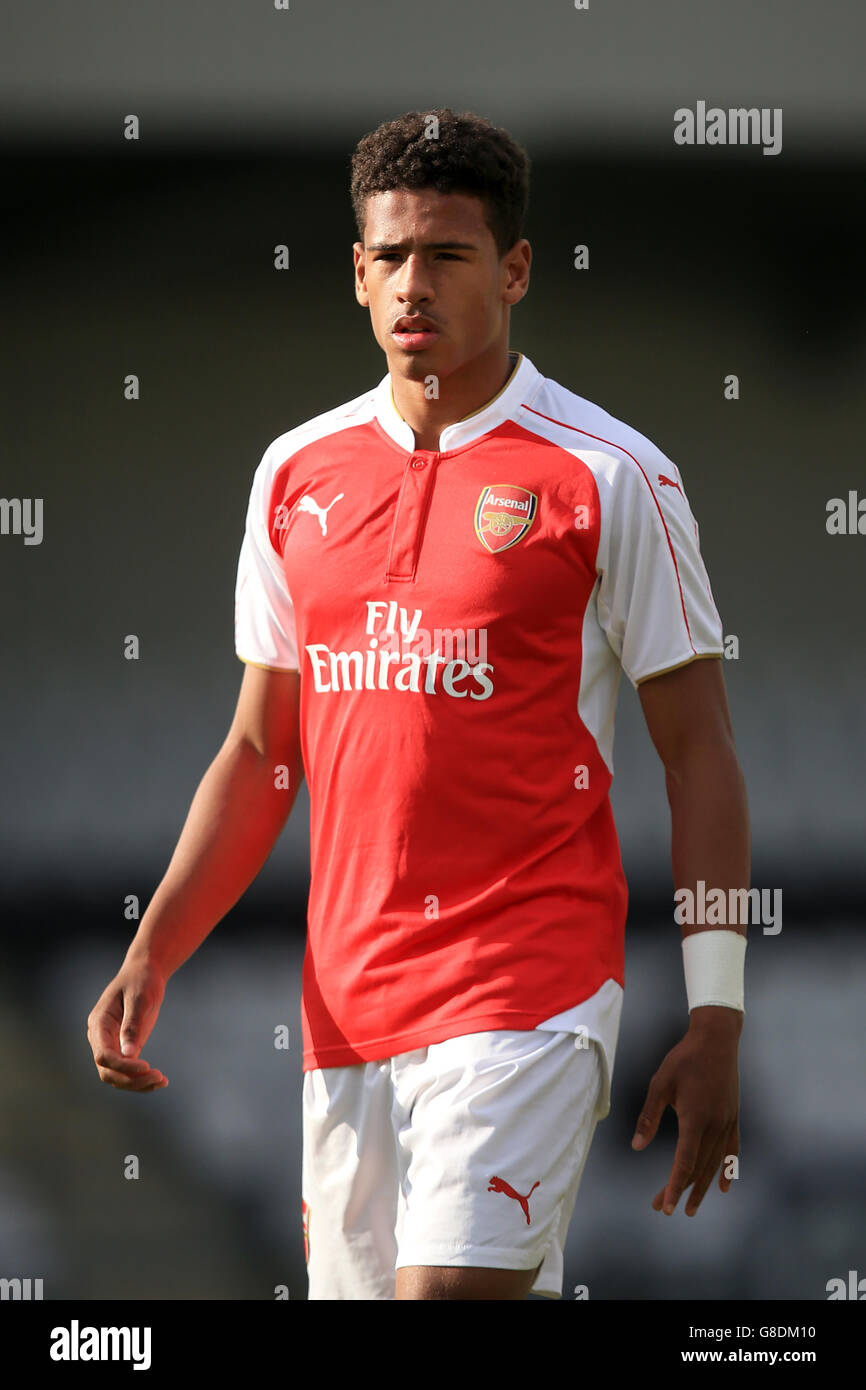 Football - UEFA Youth League - Groupe F - Arsenal / Bayern Munich - Meadow Park. Marcus Agyei Tabi, Arsenal Banque D'Images