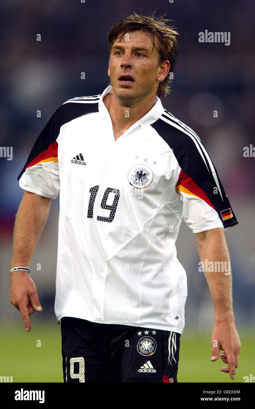 Football - International friendly - Allemagne / Russie - Borussia  Park.Bernd Schneider, Allemagne Photo Stock - Alamy