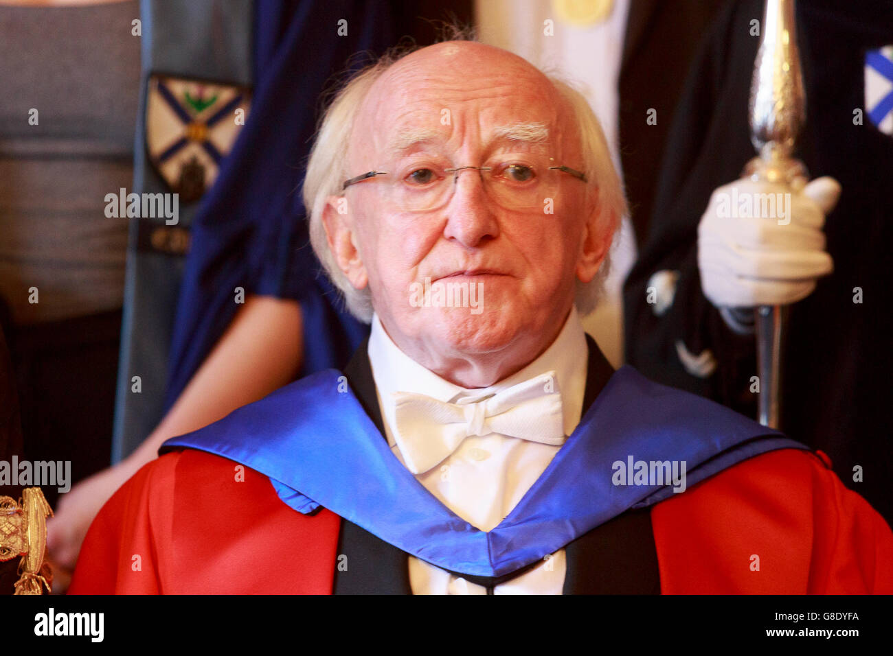 Edinburgh, Royaume-Uni. 28 juin 2016. Université d'Édimbourg : doctorat honorifique pour le président irlandais Michael D. Higgins. Photo Michael D. Higgins. Pako Mera/Alamy Live News. Banque D'Images