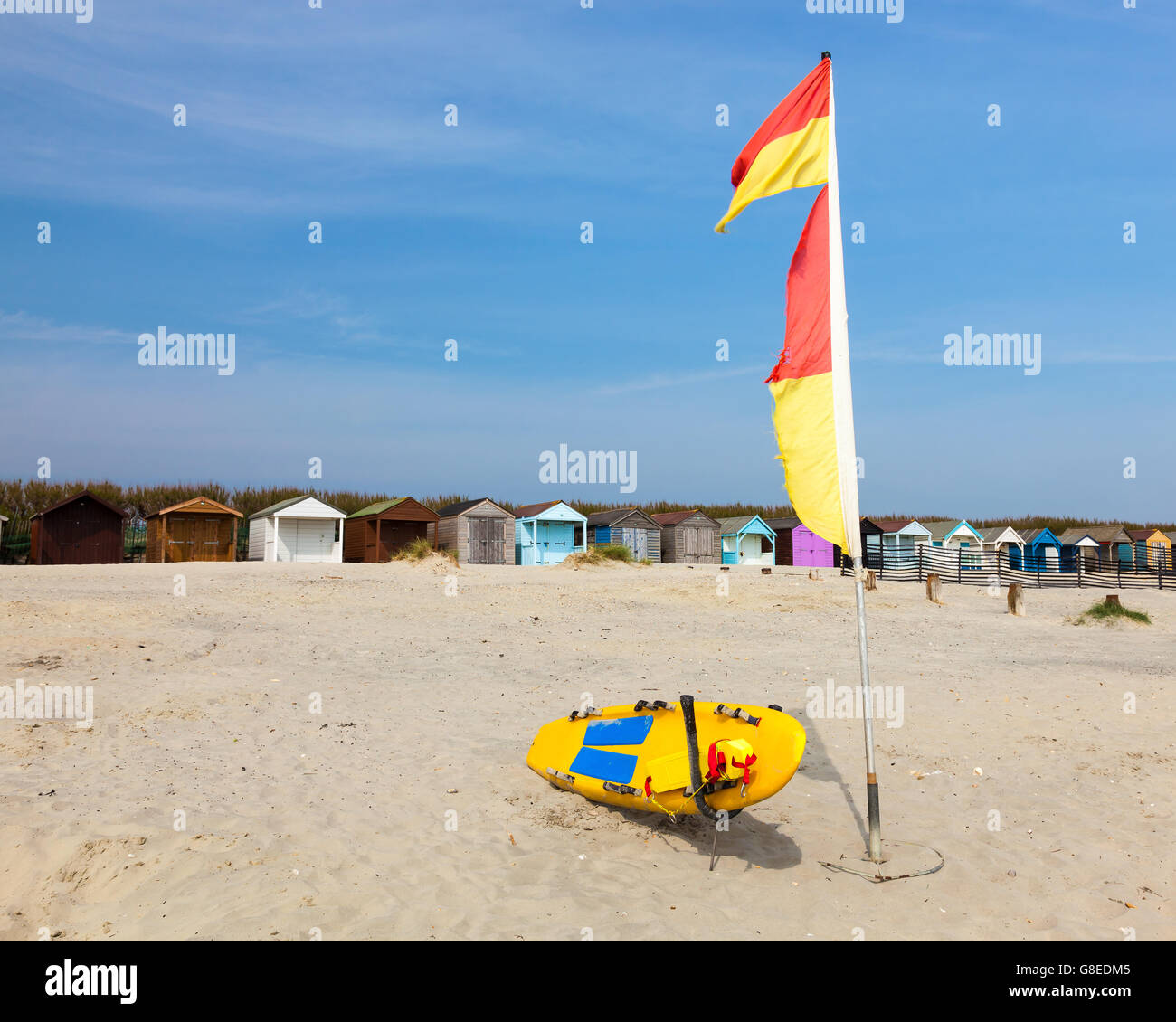 La magnifique plage de sable fin à West Wittering West Sussex England UK Europe Banque D'Images