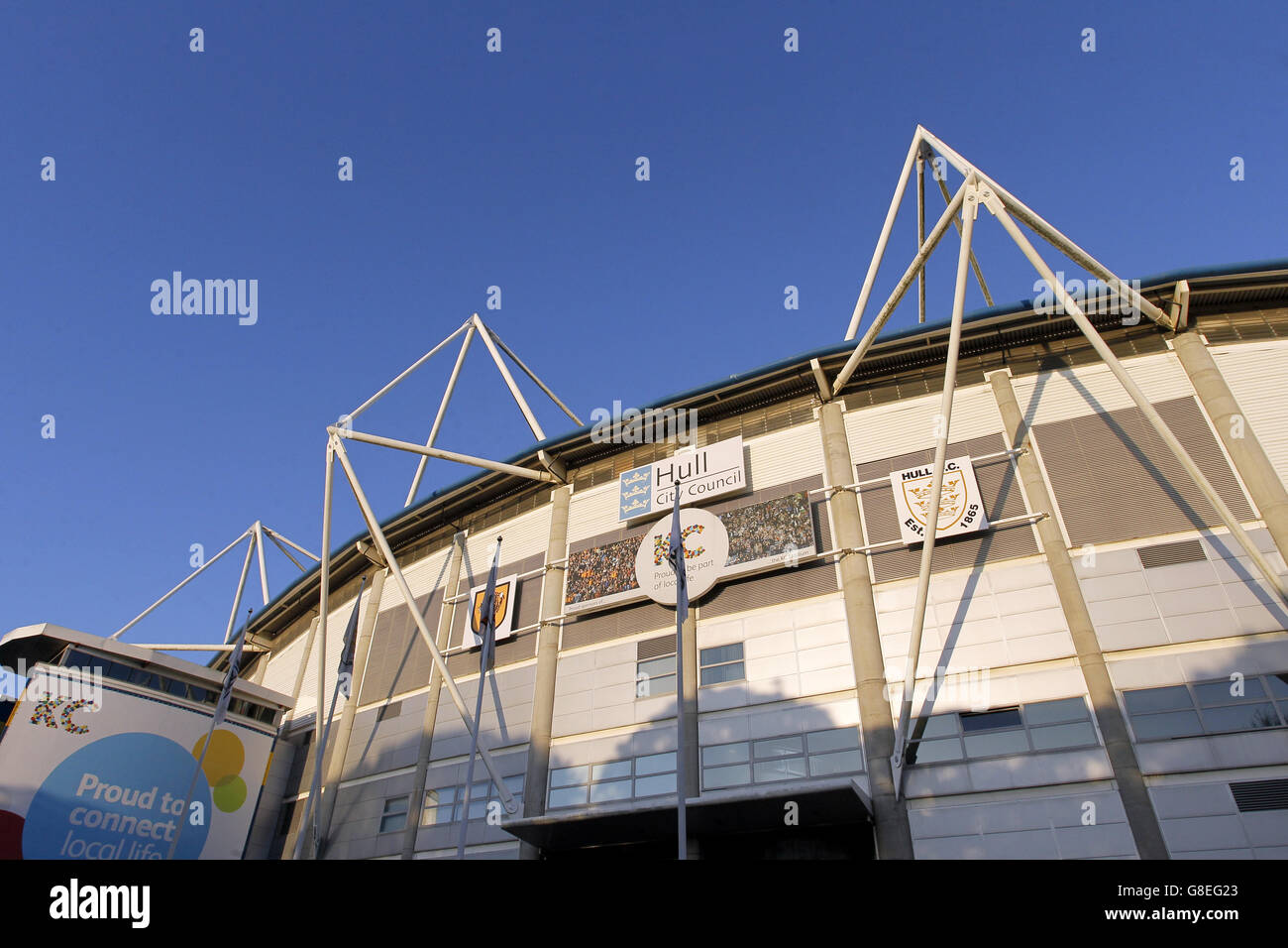 Rugby League - International Test Series - First Test - Angleterre / Nouvelle-Zélande - KC Stadium. Vue générale du stade KC avant le match Banque D'Images