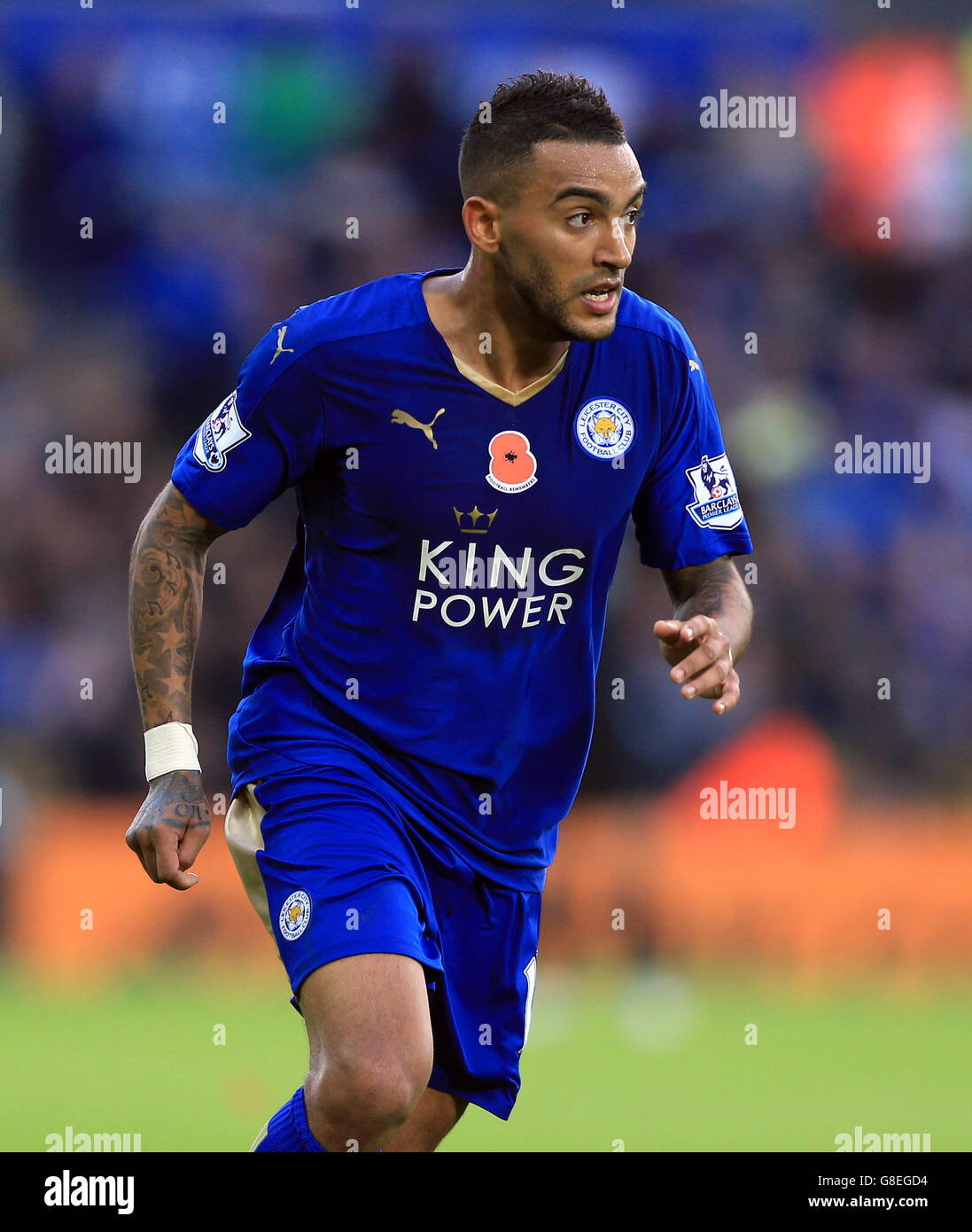 Football - Barclays Premier League - Leicester City / Watford - King Power Stadium. Danny Simpson de Leicester City Banque D'Images