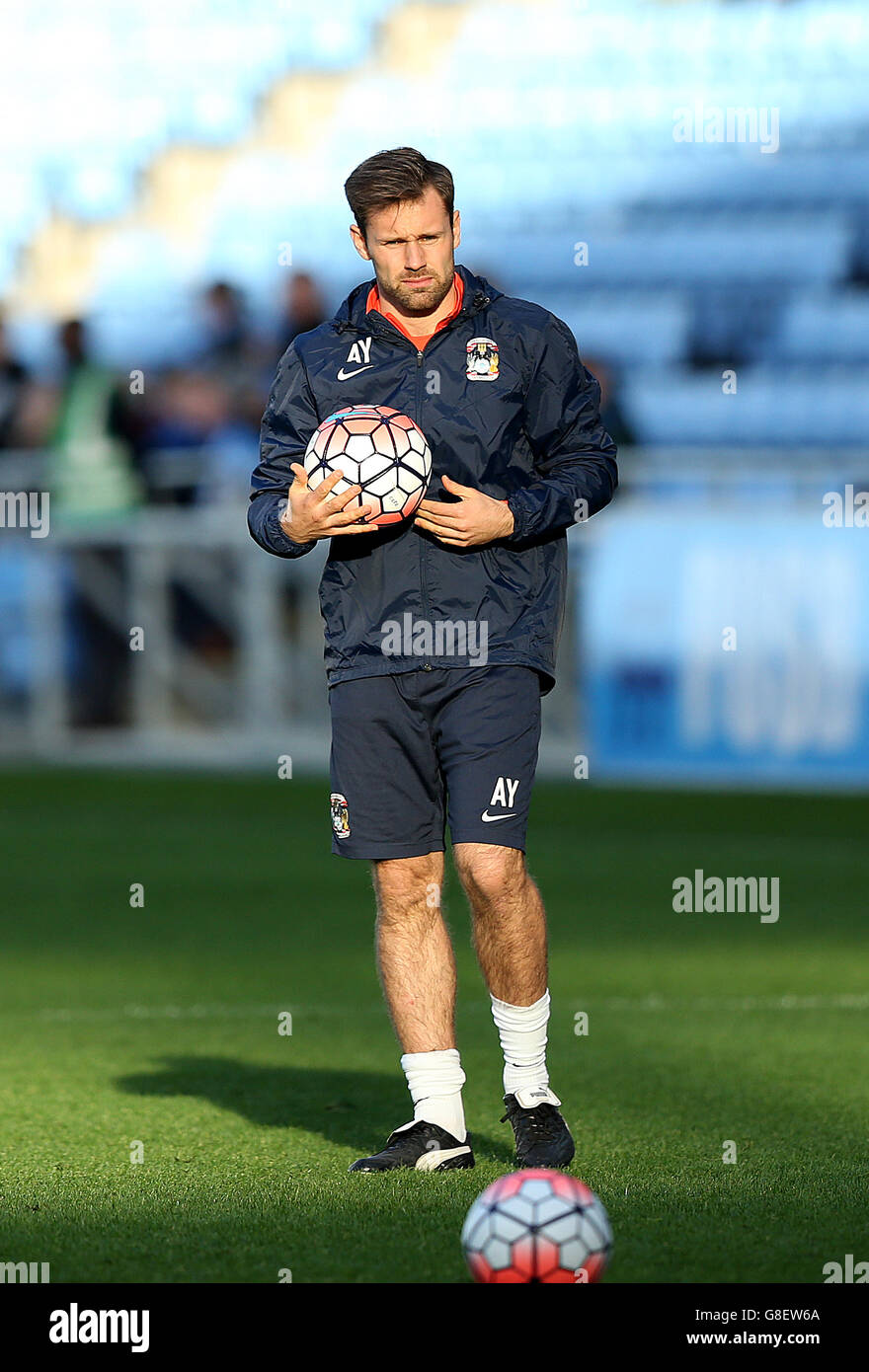 Football - Emirates FA Cup - Premier tour - Coventry City / Northampton Town - Ricoh Arena. Andy Young, assistant scientifique sportif de Coventry City Banque D'Images